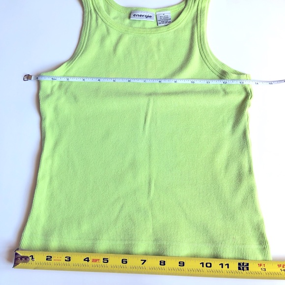 3/$10 ENERGIE Tank Top Cropped Medium Green Women’s - Picture 6 of 13